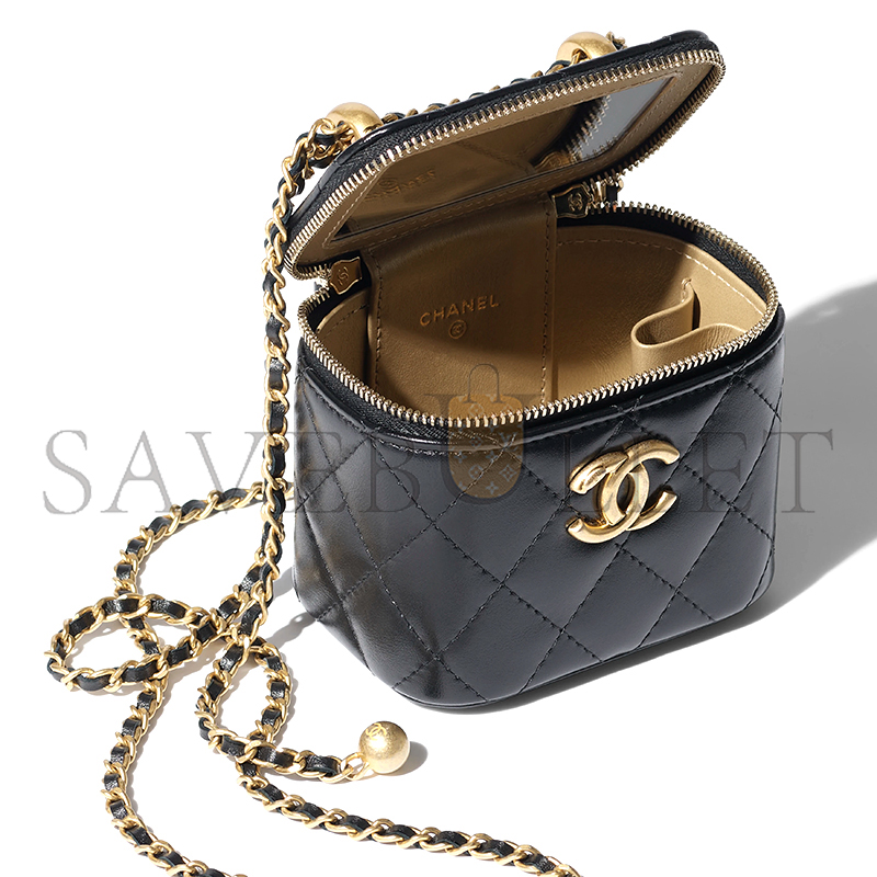 CHANEL SMALL VANITY WITH CHAIN SHINY CALFSKIN AP2292 (11*8.5*7cm)